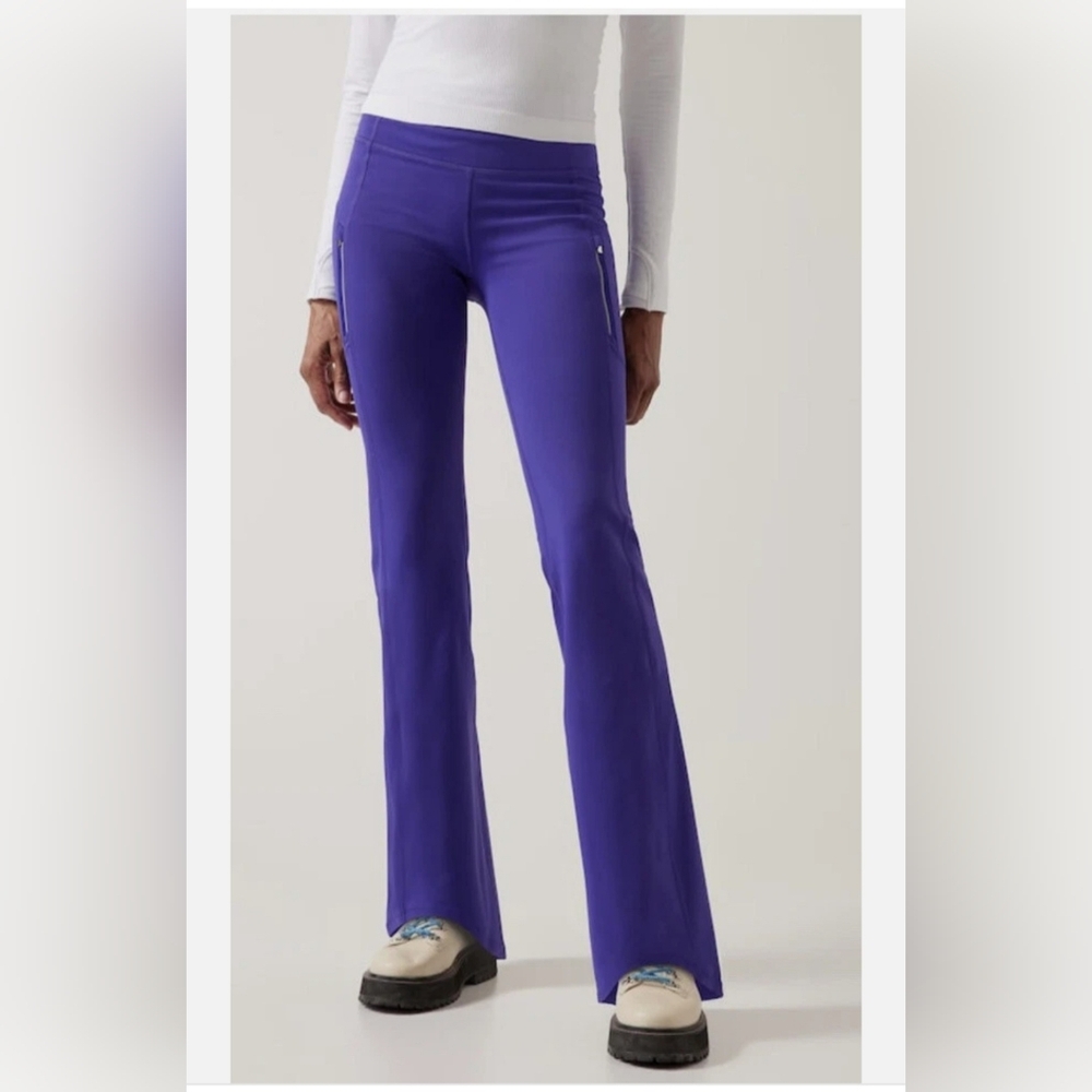 ATHLETA Rainier High Rise Bootcut Pant Noble Blue